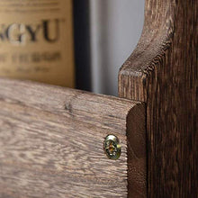 gengxinxin Portabottiglie da Parete a Parete per portabottiglie in Legno o Liquido per Bicchieri da Rack-6 portabicchieri rovesciati Dimensioni 24 × 5 × 17 Pollici