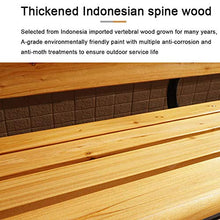 Panchine per parchi ricreativi all'aperto, Panca portico in legno massello anticorrosivo con braccioli e schienale, Giardino Terrazza Posti a sedere con mobili da parco, Adatto per parchi, portici