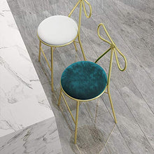CMX-Barhocker Set di 2 sedie da Bar in Velluto, Sgabello da Bar Dorato, Sgabello da Cucina Alto, Sgabello Moderno, sgabelli da Bar in Metallo con Schienale, sedie da Pranzo per la Colazione