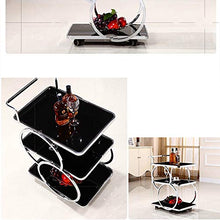 YIN YIN Carrello per ripiani Carrello for ripiani, cremagliera in acciaio inossidabile club di fascia alta for ristoranti di hotel conveniente mobile di moda semplice, 2 colori ， 65X45X80CM Carrello a