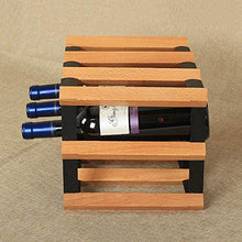 BYGZZ Bar impilabile 6Bottle Tavolo da appoggio Bar Controsoffitto o armadietto Portabottiglie Vino da Tavolo Deposito Vino Bottiglie di Vino Pieghevoli Hol