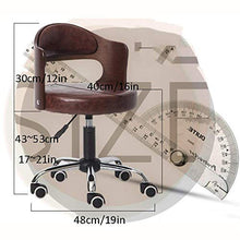 Poltrone Nubao Il trattamento Sgabello con rotelle, Tatuaggio Sgabello Sedia con Brown sedile in pelle sintetica, Altezza regolabile 45-55 cm, peso 160 Kg supportati, Tavolo for massaggi Stoolfor Barb