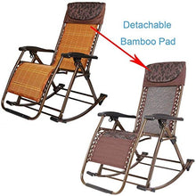 SHUAIIJUAN Sedia per il tempo libero domestico Sedie da giardino a dondolo for adulti all'aperto rilassante patio sedia Lounge Recliners - esterna Sdraio pieghevole reclinabile for Beach Camping Pool