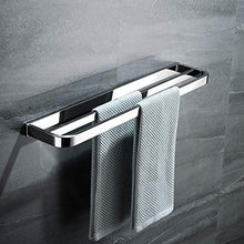 Celbon SUS304 - Portasciugamani doppio da 60 cm, in acciaio INOX cromato, per bagno, doppio portasciugamani e accessori da bagno