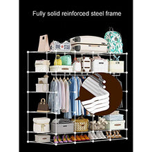 ZWYSL Appendiabiti Portatile Cabina Armadio Componibile Cassettiera Plastica Assemblaggio del Cabinet Stoccaggio di Plastica Armadio Pensile (Size : 6 Doors C)