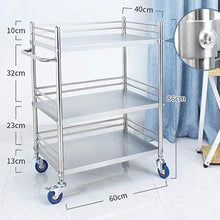 Carrello Medico Veicolo Chirurgico Medico in Acciaio Inossidabile/Carrello per Strumenti per Veicoli Cambianti/Carrello per Salone di Bellezza/Rotolamento Carrello/Carico 180kg