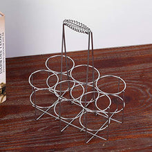 Festnight 6 Bottiglie di Birra Titolare Partito Birra cestello portabottiglie Vino Caddy Stand per Bar dell'hotel Bar Bottiglie di Birra Vino