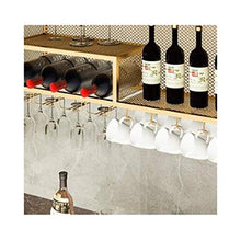 Appendiabiti da Bar, portabicchieri Capovolto, portabicchieri sospeso, portabottiglie in Ferro battuto, armadietto pensile Ristorante, Mobile pensile Domestico