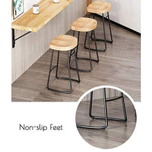 HLWJXS Sedia Sgabelli da Bar Sgabello da Bar con Altezza Del Bancone da Pub, Sedia da Cucina in Legno Stile Moderno con Base in Metallo per Ristorante Bar Cafe,Bianca,45 cm