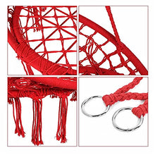 Amache Cotone Corda Rotonda Hammock Sedia all'aperto Coperta Sicurezza impennata Letto Letto dormitorio Camera da Letto Yard Childs Adulto per Adulti Swinging sedie Amaca