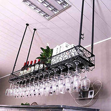 LXD Wine Rack, cremagliera di vetro di vino/a soffitto attaccatura del supporto di bottiglia del vino supporto del metallo ferro vetro vino Holder alta Cup/Altezza regolabile Rack Wine Glass,180