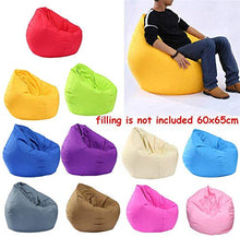 Pouf per Bambini e Adulti, Imbottita, Impermeabile, per Interni ed Esterni Sedia da Gioco e Sedia da Giardino, Senza Imbottitura (Beige, 1)
