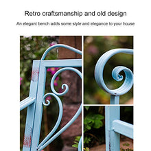 outdoor furniture Panca da Giardino panchina in Metallo, Sede Esterna dello Schienale della mobilia di Legno Solido della Sedia del ghisa del Patio Panca Portico Portico Poltrona Stile angosciato
