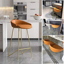 LKLXJ Sgabelli da Bar-sedie da Bar Alte Set di 2-Sgabello Bar Industrial Altezza del Contatore 65cm,Nero Bianco Geometria Cornice Metallica,con Schienali Bassi,Sedile Morbido PU
