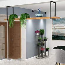 Scaffale per Vino A Soffitto con Mensole Sospese Monostrato ， Mensola A Soffitto in Ferro Stile Europeo ， Scaffale per Bar/Ristoranti/Cucine ， Appeso ， Installazione Perforata