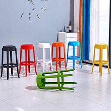 Y&G Stool Sgabello Bar/Sgabello Bar/Sgabello in plastica/Sgabello Semplice Bar/Sgabello Frontale (Colore : Bianca)