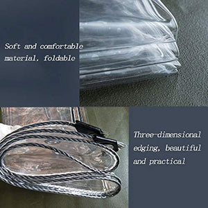 GHHZZQ Giardino Copertura Impermeabile Telone Copertura A Prova di Vento Antipioggia for Giardino Balcone Campeggio (Colore: Trasparente) (Color : Clear, Size : 1.6x3m)