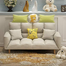 WSZMD Lavoro di Divano Letto Pigro Divano Letto Doppio Rete Rosso Modello Semplice Pieghevole Tatami Camera Letto Balcone Piccolo Divano, Divano Letto (Color : Green+Orange)