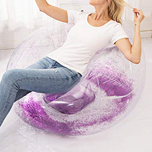 Divano portatile Comodo divano pieghevole ad aria, per l'intrattenimento, per la famiglia(purple, 110 * 110 * 85cm)