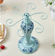 KEWEI Scaffale Porta-fior Creativo Porta Bicchiere di Vino Europeo, Calice Appeso espositore for Bicchiere di Vino, Decorazione, H36 * W27cm