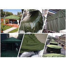 MHBGX Telo Impermeabile per Esterni Resistente, Tessuto in Pvc Verde Militare Crema Solare Antistrappo Anti-Uv 650G / M²,4.85X3.85 M,4.85X3.85 M
