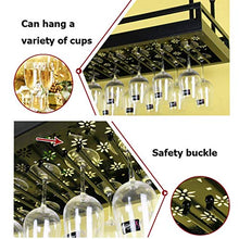 Home Furnishings Stemware Racks Metal Wall Mounted Hanging Wine Bottle Holder Wine Racks | Ceiling Wine Racks | Adjustable Height | Wall Mounted Hanging Wine Bottle Holder | Metal Iron Wine Glass R