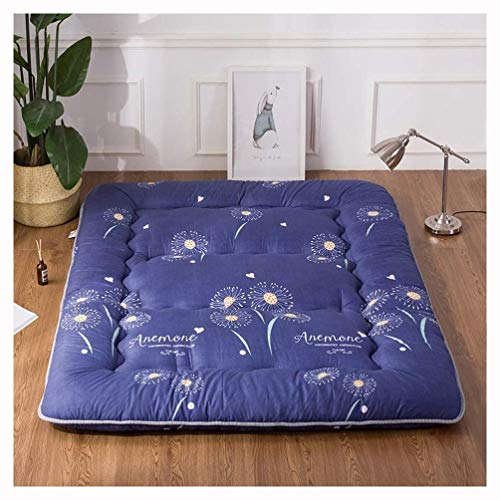 Dormitorio Singolo Cuscino Materasso Pad Addensare Pavimento Giapponese Materassi Futon Camera Da Letto Matrimoniale Pieghevole Materasso Antiscivolo Materasso Imbottito,E-150 x 200 cm