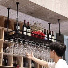 LWW Wine Rack, cremagliera di vetro di vino/a soffitto attaccatura del supporto di bottiglia del vino supporto del metallo ferro vetro vino Holder alta Cup/Altezza regolabile Rack Wine Glass,80 *