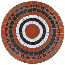 vidaXL Giardino Tavolo in Ceramica Modello Mosaico 60cm Terracotta/Bianco