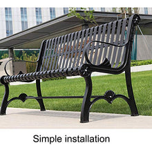 household products Panchina da Giardino Panchina da Giardino, Panchina in Ghisa per Il Tempo Libero in Metallo, Panchina da Giardino con Schienale E Bracciolo
