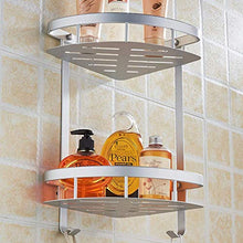 AGGF Mensola per Doccia da Bagno ad Angolo in Alluminio con Montaggio a Parete Accessori per Il Bagno Supporto per cestello