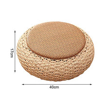 Cuscino per Sedia Fatto a Mano Pouf Rotondo, Ottomana Sgabello Tatami, per casa, Patio, Balcone