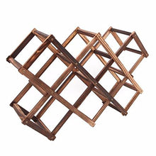 maxgoods Organizer per Esposizione Portabottiglie in Legno per Vino Rosso da 3/6/10.Marrone L