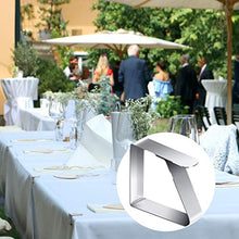 HONGECB Tovaglia Clip in Acciaio, Tablecloth Clip Regolabile, Pacchetto di Clip per tovaglie, Morsetti per Tovaglia Esterni, per Picnic, Festa All'aperto, Ristorante, Giardino, 8 Pezzi