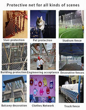 WaiMin Protezione anticaduta for Bambini Rete di Sicurezza Rete di Sicurezza Bianca, Rete di Protezione Arrampicata all'aperto Corda Intrecciata Rete for rimorchio Scala for Animali Domestici Rete di