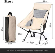 JUNC. Ultralight Outdoor Pieghevole Sedia da Campeggio Picnic Escursionismo Viaggi per Il Tempo Libero Zaino Pieghevole Beach Spiaggia Sedia da Pesca Pesca Sedia Portatile