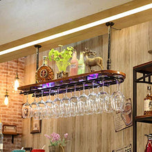 FWZJ Wine Lovers/Wall-Mounted Wine Racks Hanging Wine Holder, Floating Wine Shelf,Bar Hanging Rack, Wrought Iron Adjustable Height Bar Counter Wine Cooler,Can Hang Multiple Wine GL