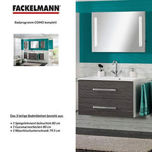 Fackelmann Set di mobili da Bagno Como Mobiletto da Bagno/lavabo/Specchio