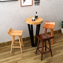 Sgabello da bar in legno, stile rétro da sala da pranzo, sgabello ergonomico curvo per cucina, pub | Cafe (dimensioni: 75 cm)