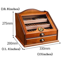 Accessori e umidificatori per sigari Cigar Cabinet Viaggi Grande capacità Cigar Humidor Camera Cigar Box Idratante Grande capacità di Stoccaggio A Strati di Legno di Alta qualità