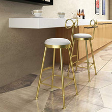 CMX-Barhocker Set di 2 sgabelli da Bar Moderni, sgabelli Alti in Velluto, sgabelli da Bar con Isola, sedie da Bar con Schienale e poggiapiedi