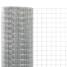 ghuanton Rete Metallica Acciaio Zincato 10x1,5m Trama Quadrata Argento Articoli di ferramenta Barriere e recinzioni Pannelli per recinzioni