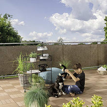 Windhager – Telone per Balcone Protezione dalla Vista Tappetino Aeris Protezione dagli Insetti, 0,9 x 5 m, Wengè, Marrone