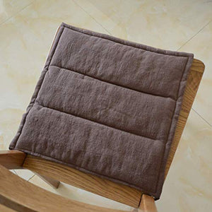 XHNXHN Cuscini per sedie Giapponesi Cuscini per sedili, Cuscini per sedili da Esterni per Interni Traspirante Quadrato Comfort Home Cucina Cuscini per sedie da Pranzo Colore caffè 38x38cm (15x15In)