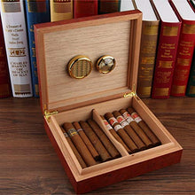 Humidars Cigar Humidor -Cedar Legno Viaggi Humidor Cigar Box portasigari Portatile W/igrometro umidificatore Cigar Humidor ForCigars Box mantenerlo Fresco .Scatola di immagazzinaggio di cigari di gr