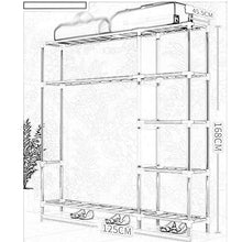wardrobe Combinazione Doppio Armadio, Armadio Semplice in Tessuto per Uso Domestico, Grande capacità, Carico Elevato