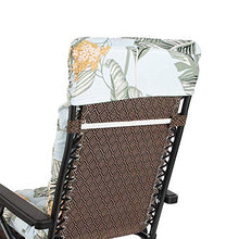 Cuscino per Sdraio da Giardino Cuscino Sdraio Imbottita Relax con Cappuccio Antiscivolo Hawaiano Stile per Salotto Sala Spiaggia Giardino (verde)