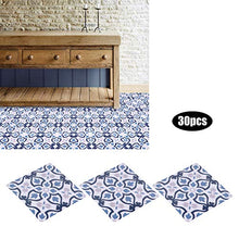 Nimomo Adesivo per Piastrelle in Ceramica - 30 Pezzi/Set Adesivo per Piastrelle in Ceramica Adesivo Antiscivolo Impermeabile per Pavimento da Parete del Bagno della Cucina 10x10 cm