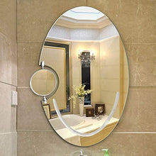 CENPEN Creativo Ovale Bagno Trucco dello Specchio a Parete Senza Telaio Specchio da Toilette