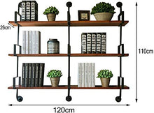 RCLD Una partizione Hlr-Mensola Vintage specifico Grafico Formato di Riferimento Industriale Tubo di Acqua Disegno Wonderful estetica Staffa Piccolo Pot di Fiore di Legno, Materiale Legno: Pino